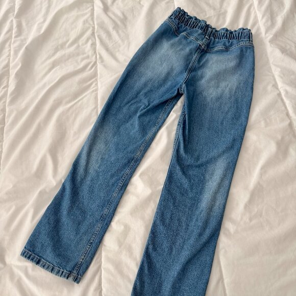 H&M Kids Elastic Waist Medium Wash Relaxed Fit Jeans Size 10-11 - Picture 4 of 9